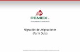 Migración de Asignaciones (Farm Outs) - PEMEX ... · San Luis Potos í Tamaulipas Nuevo ... (p.ej. frente de sierra) En Áreas Terrestres, también se tiene planeado un programa
