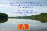 Experiencias de Trabajo con Comunidades Indígenas de la ... fileExperiencias de Trabajo con Comunidades Indígenas de la ... • Mejorar el acceso de las personas de la comunidad
