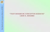 “TEST BOEHM DE CONCEPTOS BÁSICOS” (Ann E. Boehm) · “TEST BOEHM DE CONCEPTOS BÁSICOS” (Ann E. Boehm) Finalidad Apreciar el dominio de conceptos fundamentales para el logro