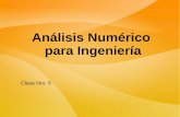 Análisis Numérico para Ingeniería - fi.mdp.edu.ar fileIng. Francisco A. Lizarralde Facultad de Ingeniería - UNMDP - 2016 2 Sistemas de Ecuaciones Lineales Tipos de Matrices Método