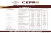 Indicadores Económicos - cefp.gob.mx · -440.5 Mmp (-89.9% Real) Requerimientos Financieros del Sector Público (RFSP) (Mmp) 313.2 Mmp Observado Ene-May 2017 -84.6 Mmp Observado