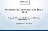 Medición de la Encuesta de Ética 2018coeeg.strc.guanajuato.gob.mx/.../GOBIERNO-DEL-ESTADO-Etica-2018-i.pdf · Rendiciön de Cuentas Medición de la Encuesta de Etica 2018 Reporte