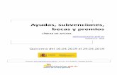 LÍNEAS DE AYUDA - ayto-colmenarejo.com · Ayudas, Subvenciones Becas y Premios . 2 ANUNCIO de convocatoria de treinta be-cas para estudiar el Máster en Produción Xornalística