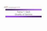 Tema 1: QoS Quality of Service - Área de Ingeniería ...daniel/docencia/nsri/nsri08_09/slides/Tema1-QoS.pdf · 6 T Ár í m á a IP • Conmutación de paquetes • Best Effort •