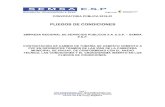 PLIEGOS DE CONDICIONES - Empresa de Acueducto ...aaasemsapivijay.com/ckfinder/userfiles/files/PROCESO - Pliegos.pdf · CONTRATACIÓN DE CAMBIO DE TUBERÍA DE ASBESTO CEMENTO A ...