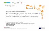 BLOC 2. Eficiència energètica³ - Marc normatiu eficiència i... · 1. Marc normatiu. Directiva europea, Codi Tècnic, altres (RITE, RBT) 11Esquema normatiu recent ÍNDEX 1.1 1.2