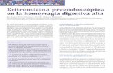 El lugar en terapéutica de Eritromicina preendoscópicaaeeh.es/wp-content/uploads/2011/12/v10n2a669pdf001.pdf · gia digestiva activa (hematemesis, sangre en el lavado gástrico,