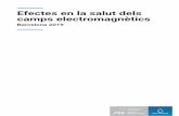 Efectes en la salut dels camps electromagnètics. Barcelona ... · Consideracions del grup de treball de l’ANSES (2018).....49 3.5.5. Conclusions i recomanacions que s’han donat
