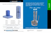 Elemento pie de pilar para conexión - noxifer.com1).pdf · Cajas de instalación para los pies de pilar. Con estos elementos se evita llenado de las zonas del pie de pilar para posterior