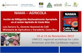 NAMA AGRICOLA NAMA - UNFCCC – AGRICOLA Acción de Mitigación Nacionalmente Apropiada en el sector Agrícola de Costa Rica Luis Zamora Q., Gerente Nacional de Café Ministerio de