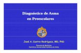 Diagnóstico de Asma en Preescolares - sap.org.ara/castro... · Algoritmo Predictor Asma (Asthma Predict Index) *Premio Mundial Investigación 2007 Sibilancias frecuentes (≥3 idi/ñ