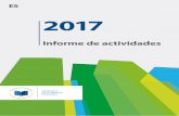 2017 Informe de actividades - eca.europa.eu · • Reuniones, seminarios y conferencias con los ho-mólogos y los destinatarios institucionales de los informes del Tribunal, como