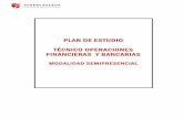 PLAN DE ESTUDIO TÉCNICO OPERACIONES FINANCIERAS Y .Técnico en Operaciones Financieras y Bancarias