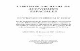 COMISION NACIONAL DE ACTIVIDADES ESPACIALESonc-ftp1.argentinacompra.gov.ar/0015/000/050000252017000000/CNV...Objeto de la contratación: Por la adquisición de un torno paralelo convencional