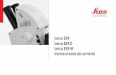 Leica EZ4 Leica EZ4 E Leica EZ4 W Instrucciones de servicio EZ4 W/User Manuals/Leica... · Modelo: Leica EZ4 E o Leica EZ4 W Leica EZ4 E o L16 Transporte, instalación y conservación