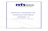 Manual Funcional de Cuentas Contable Versión - 5 funcional cuentas... · fuera posible, terminologías contables similares o análogas a las de las partidas presupuestarias. En el