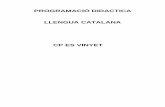 PCC LLENGUA CATALANA - ceipesvinyet.com LLENGUA CATALANA.pdf · Expressar-se de manera oral, amb pronunciació correcta i ús d’un vocabulari adequat, a través de textos que presentin