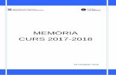 MEMÒRIA CURS 2017-2018 - inslessalines.cat · Superior, el col·lectiu majoritari provenen de Batxillerat-BUP-COU, CFGM i proves d’accés. La distribució de la matrícula del