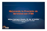 Mejorando la Provisión de Servicios con ITSM · Informática Problema ITIMF (Foro para la Gestión de Infraestructura de TI) itSMF (Foro para la Gestión de Servicios de TI) Soporte