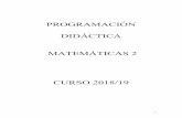 PROGRAMACIÓN DIDÁCTICA MATEMÁTICAS 2iesorospeda.es/pga/pga/programaciones/matematicas/matcc2bach.pdf · trabajo en el aula. c. Medidas para estimular el interés y el hábito de
