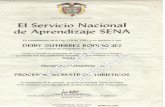  · REPÚBLICA DE COLOMBIA El Servicio Nacional de Aprendizaje SENA En cumplímíento de la Ley 1 19 de 1994 y en atencíón a que DE-IBY GUTIERREZ RODRIGUEZ