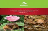 LISTA DE ESPECIES - ambiente.gob.doambiente.gob.do/wp-content/uploads/2016/12/Lista_rojaRD.pdf · lista roja de animales silvestres en peligro de extinciÓn, amenazados o protegidos
