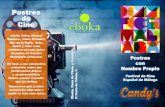 Postres de Cine - arabokarestaurante.comarabokarestaurante.com/wp-content/uploads/2019/03/TRIPTICO-FESTIVAL-DE... · ADELFA CALVO. HOJALDRE, CHOCOLATE Y MANZANA. Actriz malagueña