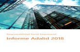 Responsabilidad Social Empresarial Informe Adalid 2018 · Grupo Inmark, Con una nueva denominación Adalid Inmark, se incorpora como unidad especializada en la gestión integral de