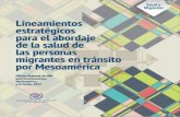 Plan Mesoamerica salud portada.indd 1 1/9/17 11:52 AMmexico.iom.int/system/files/Publicaciones/Lineamientos Estratégios... · secuencias para la salud mental a nivel individual,