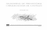 QUADERNS DE PREHISTÒRIA I ARQUEOLOGIA DE CASTELLÓ · aigua i arqueologia al santuari de la mare de dÉu de la font (castellfort, els ports) el qual naix a sobre mateix del santuari