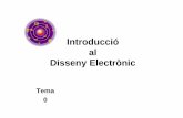 Introducció al Disseny Electrònic - OpenCourseWare · • Tecnologies: SSI, MSI, VLSI, ULSI, GLSI, MEMs, NEMs, c-MEMs • Tecnologia SMD de fabricació de components electrònics