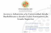 Acceso y Admisión a la Universidad desde Bachillerato y ...iesmariabellido.es/wp-content/uploads/2018/12/Acceso-y-Admisión-a-la... · Real Decreto 412/2014 (BOE 7 de junio de 2014),