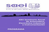 SAAEII 2018 Programa · Convertidores Regenerativos para AC&DC para Ensayos de ... 5006. Red de sensores con estaciones multiparamétricas para ... para un Convertidor DC/DC con Inductores