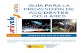 Guía para la prevención de accidentes oculares · GUÍA PARA LA PREVENCIÓN DE ACCIDENTES OCULARES ... La exposición a fuentes de elevada intensidad puede provocar quemaduras en