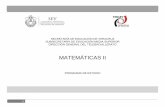 MATEMÁTICAS II - sev.gob.mx · MATEMÁTICAS II PROGRAMA DE ESTUDIO . MATEMÁTICAS II 2 En este programa encontrará las competencias genéricas y competencias disciplinares extendidas