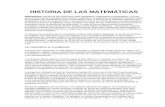 HISTORIA DE LAS MATEMÁTICAS - personales.upv.espersonales.upv.es/fbardisa/Pdf/Anónimo Historia de las Matemáticas.pdf · HISTORIA DE LAS MATEMÁTICAS Matemáticas, estudio de las