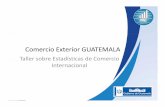 Comercio Exterior GUATEMALA - unstats.un.org 19 - GTM... · Generalidades •La recopilación de la información de las Estadísticas de Comercio Exterior, se basa en datos que son