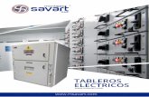 plegable savart Web - montajessavart.commontajessavart.com/images/brochures/brochure_tableros_electricos.pdf · Diseñamos y fabricamos subestaciones eléctricas, tableros de distribución