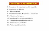 LECCIÓN13: ALQUENOS II - personal.us.espersonal.us.es/fcabrera/documentos/figuras leccion13/leccion13pres.pdf · LECCIÓN13: ALQUENOS II 1. Reacciones de los alquenos. Introducción