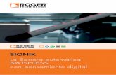 Brochure BIONIK ES 2017 - pfccontrols.com · Un revolucionario e innovador motor digital Brushless de 36 V de campo magnético permanente con codiﬁcador de tecnología digital SENSORED