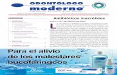 Contenido Antibióticos macrólidos - percano.mxpercano.mx/blog-percano/wp-content/uploads/2018/05/om-febrero-18-web.pdf · tromicina y azitromicina son derivados semisintéticos