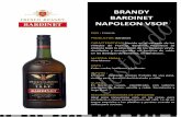 BRANDY’ BARDINET’ NAPOLEON’VSOP - douro.com.mx · french brand' ?ench french brandy french brandy bardinet produced, aged bottled in cellars of bordeaux france produce of france