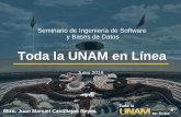 Toda la UNAM en Línea · Seminario de Ingeniería de Software y Bases de Datos Junio 2016 Toda la UNAM en Línea Mtro. Juan Manuel Castillejos Reyes