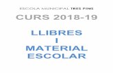 ESCOLA MUNICIPAL TRES PINS CURS 2018 -19 LLIBRES I ... · escola municipal tres pins material escolar 2018-19 2n de primÀria llista de llibres de text del curs: llengua catalana.