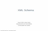Tecnologías Web y XML - di002.edv.uniovi.esdi002.edv.uniovi.es/~labra/cursos/presentaciones/5_XMLSchema.pdf · XML Schema Objetivos de Diseño Sintaxis XML Soporte para Espacios