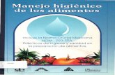 Oficial Mexicana NOM - 093-SSA, higiene sanidad preparación · capacitación sobre el manejo higiénico de los alimentos, para promover la calidad y excelencia sanitaria de los servicios