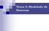 Tema 3: Modelado de Sistemas - frrq.cvg.utn.edu.arfrrq.cvg.utn.edu.ar/pluginfile.php/8716/mod_resource/content/0/Tema3.pdf · Índice del tema n Modelado de sistemas n Modelado de