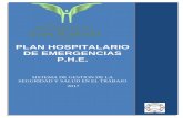 PLAN HOSPITALARIO DE EMERGENCIAS - PHE · 23, consagra la obligatoriedad de las empresas Sociales del Estado de elaborar un plan Integral de Seguridad Hospitalaria que garantice la