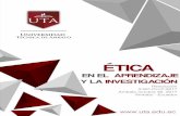 Universidad Técnica de Ambato - uta.edu.ec · Universidad Técnica de Ambato ÉTICA EN EL APRENDIZAJE Y LA INVESTIGACIÓN  Resolución 2187-CU-P-2017 Ambato octubre 30, 2017