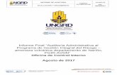 Informe Final “Auditoría Administrativa al Programa de ...portal.gestiondelriesgo.gov.co/.../27-10_02_2_Informe_Auditoria_al_PGIR... · INFORME DE AUDITORIA CODIGO: FR-1400-OCI-08